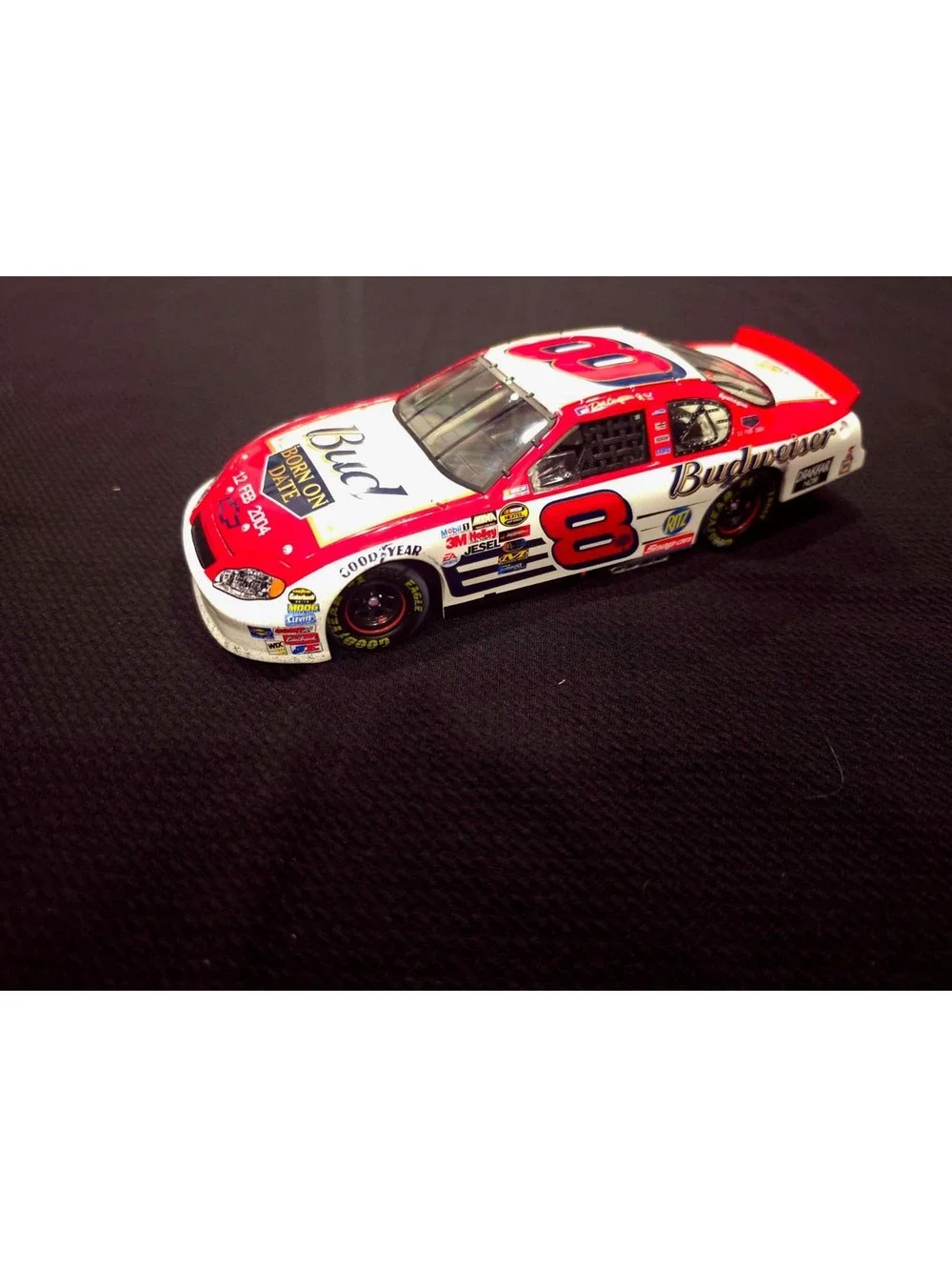 Dale Earnhardt Jr. #8 Budweiser 2004 Monte Carlo 1:24 Scale Stock Car Raced Win